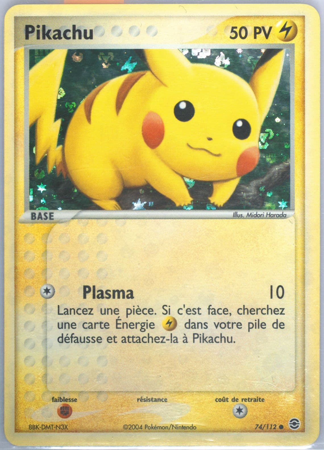 Pikachu-Reverse Foil French (74) 2004 Pokemon EX Fire Red & Leaf Green