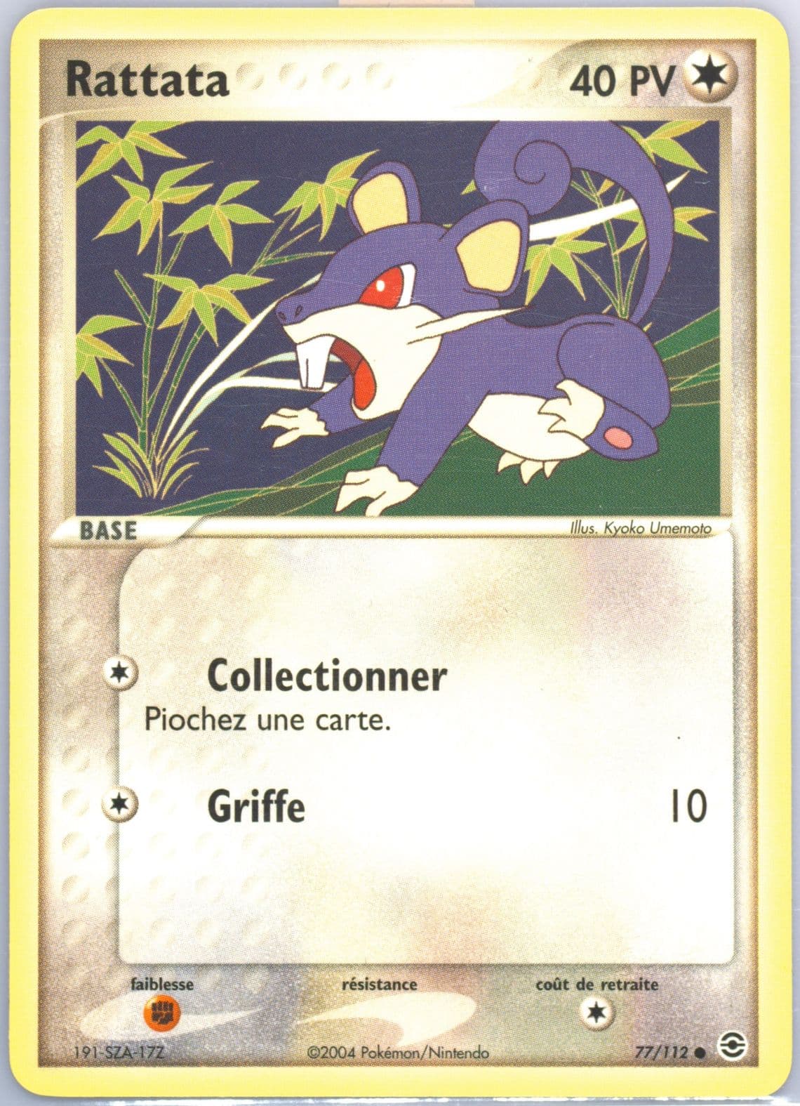 Rattata French (77) 2004 Pokemon EX Fire Red & Leaf Green