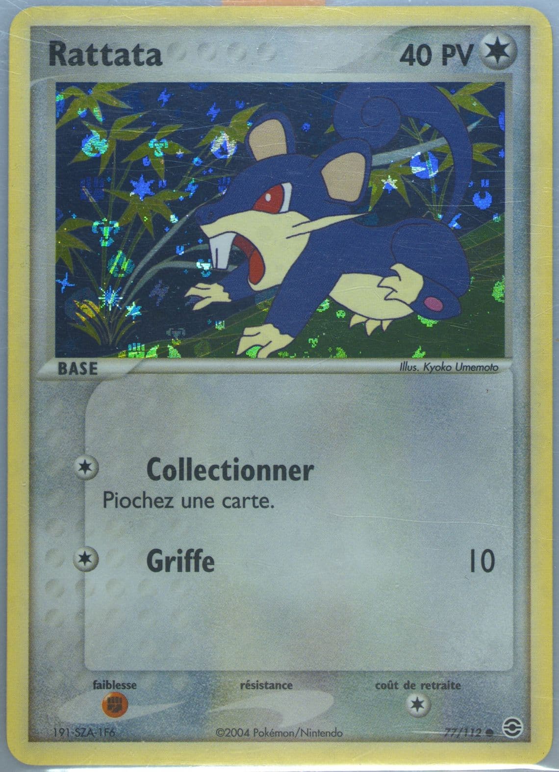 Rattata-Reverse Foil French (77) 2004 Pokemon EX Fire Red & Leaf Green