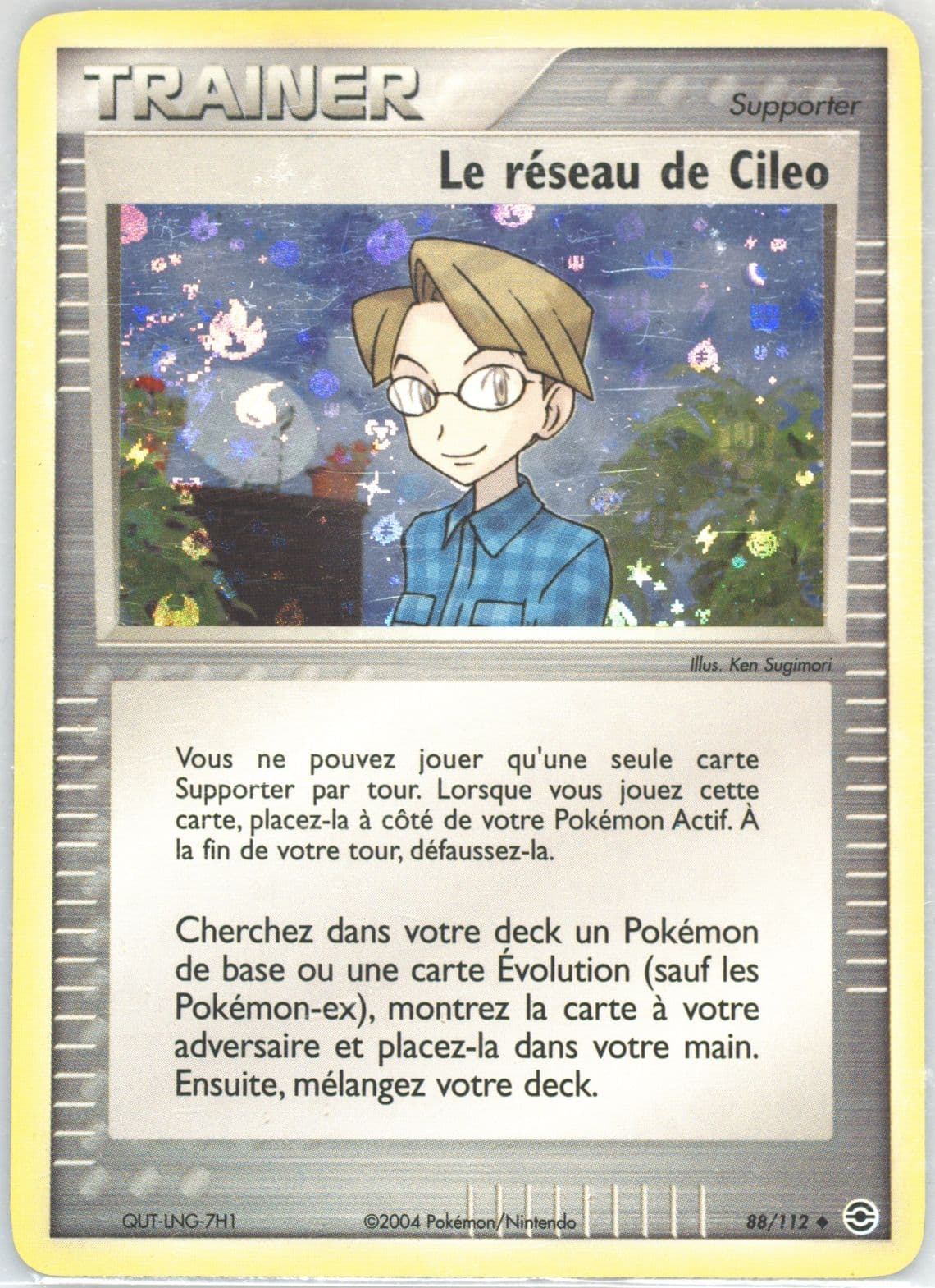 Le Reseau de Cileo-Reverse Foil French (88) 2004 Pokemon EX Fire Red & Leaf Green
