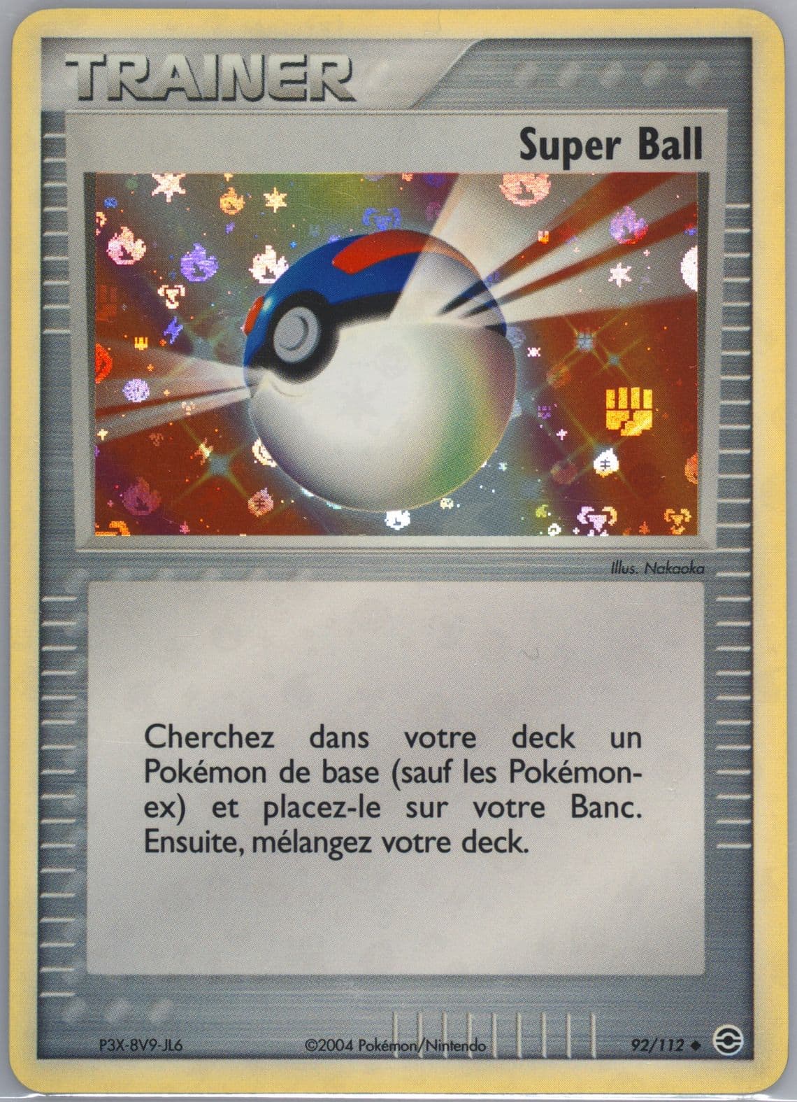 Super Ball-Reverse Foil French (92) 2004 Pokemon EX Fire Red & Leaf Green