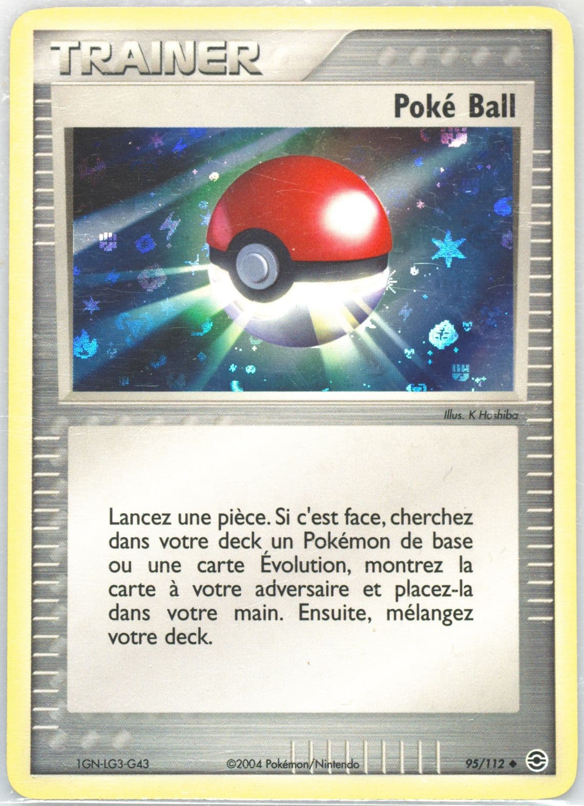 Poke Ball-Reverse Foil French (95) 2004 Pokemon EX Fire Red & Leaf Green