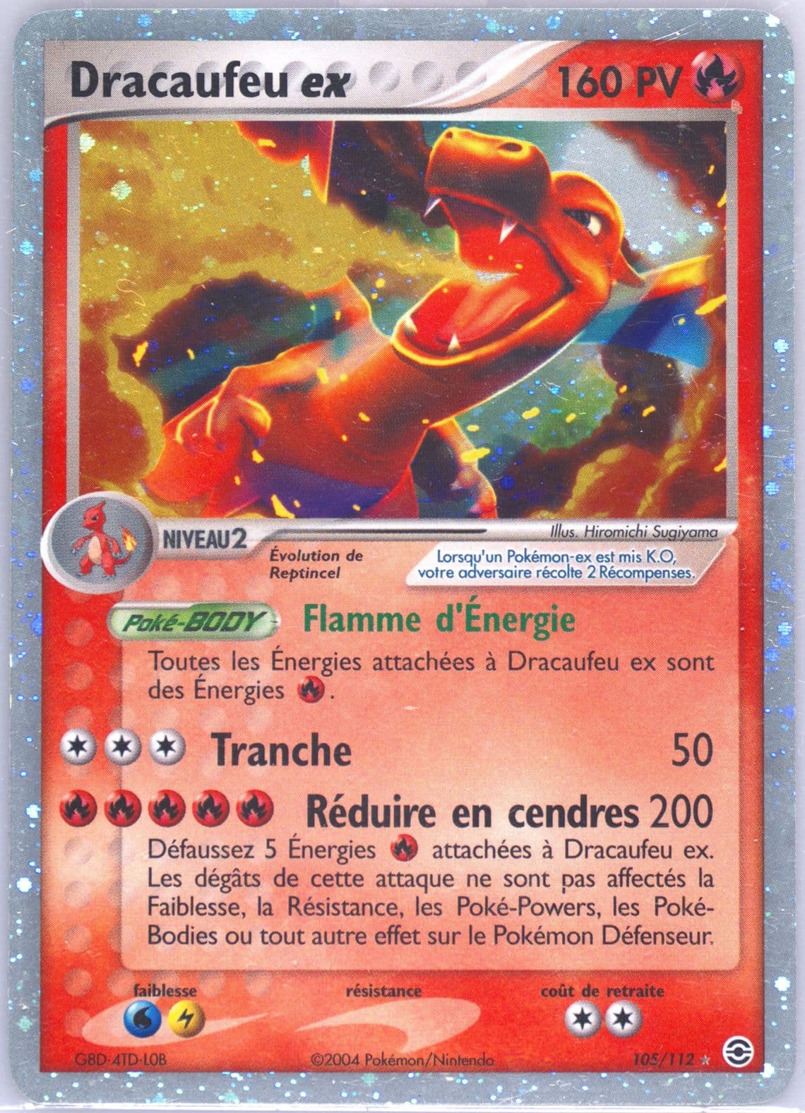 Dracaufeu EX-Holo French (105) 2004 Pokemon EX Fire Red & Leaf Green