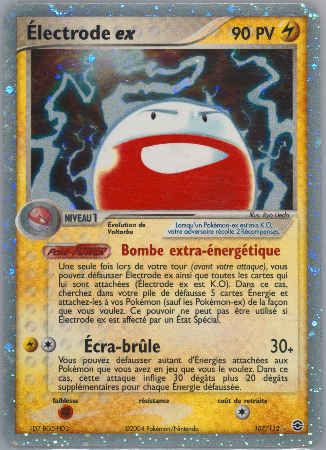 Electrode EX-Holo French (107) 2004 Pokemon EX Fire Red & Leaf Green