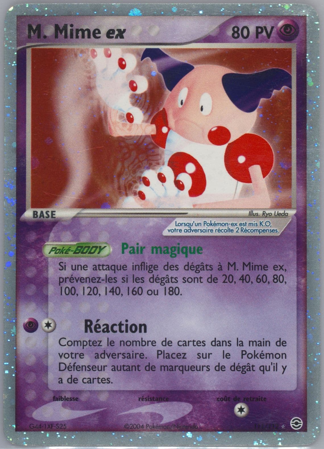 M. Mime EX-Holo French (111) 2004 Pokemon EX Fire Red & Leaf Green