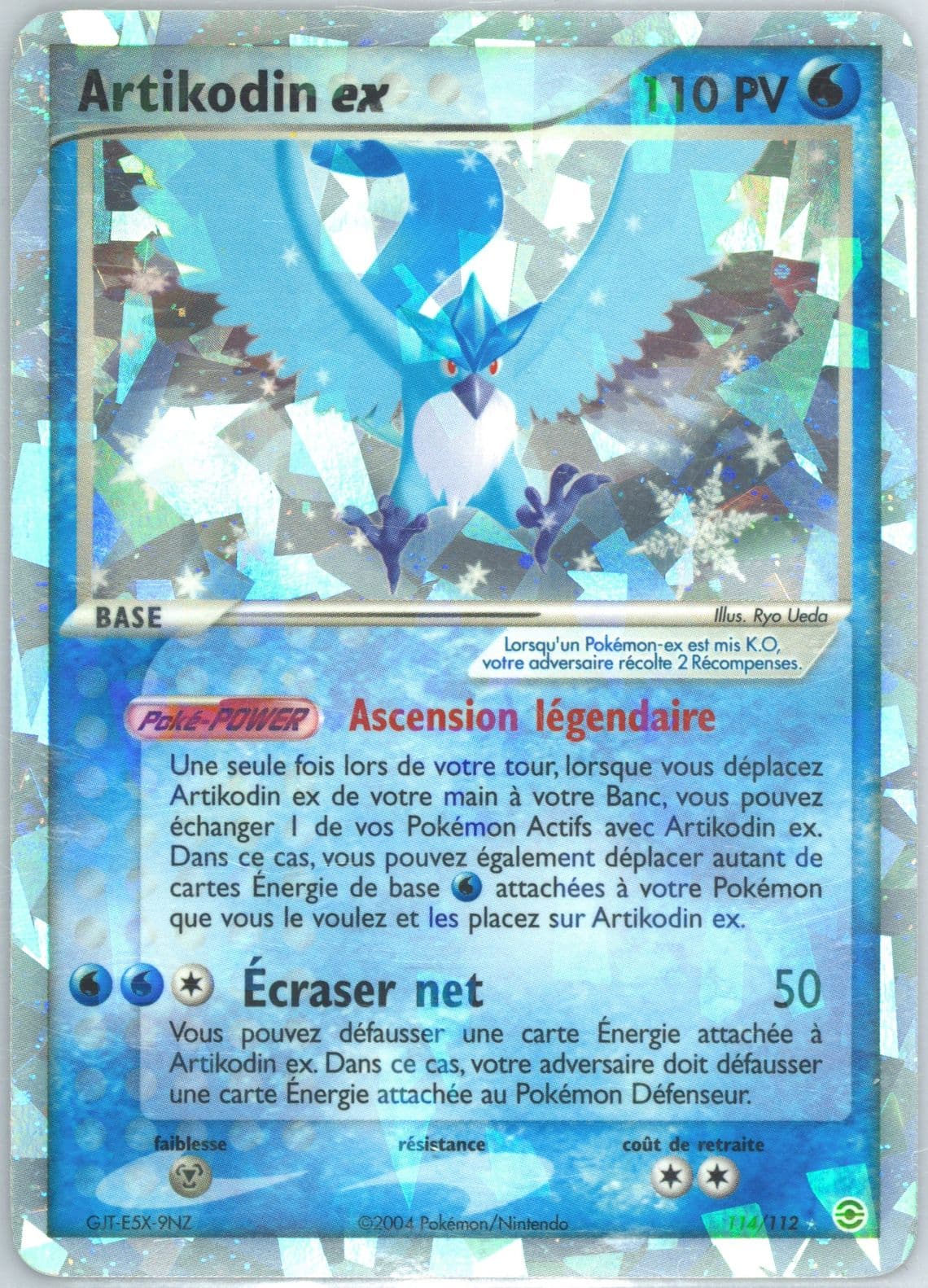 Artikodin EX-Holo French (114) 2004 Pokemon EX Fire Red & Leaf Green