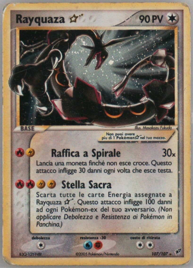 Rayquaza-Holo Italian-Gold Star (107) 2005 Pokemon EX Deoxys