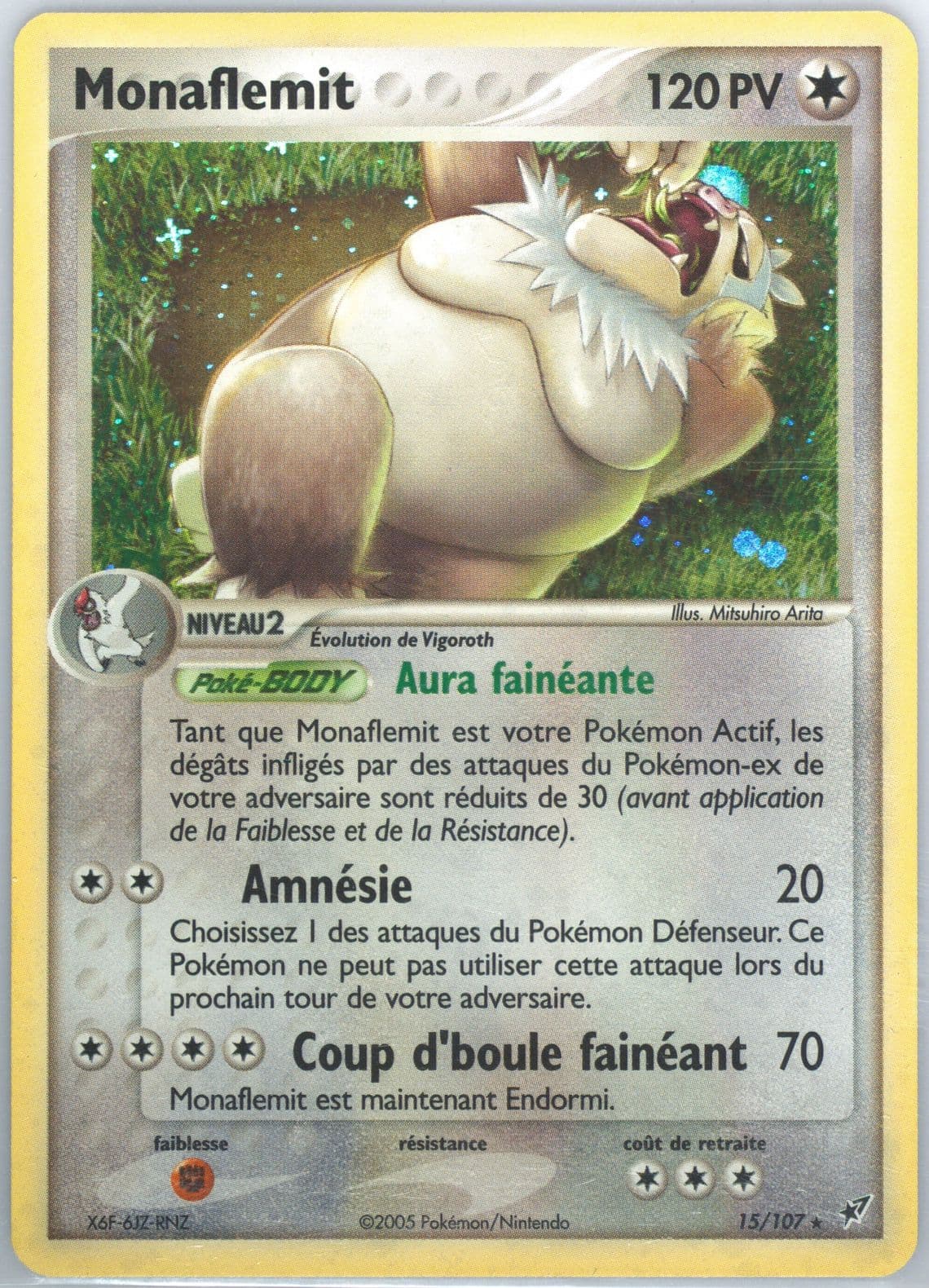 Monaflemit-Holo French (15) 2005 Pokemon EX Deoxys