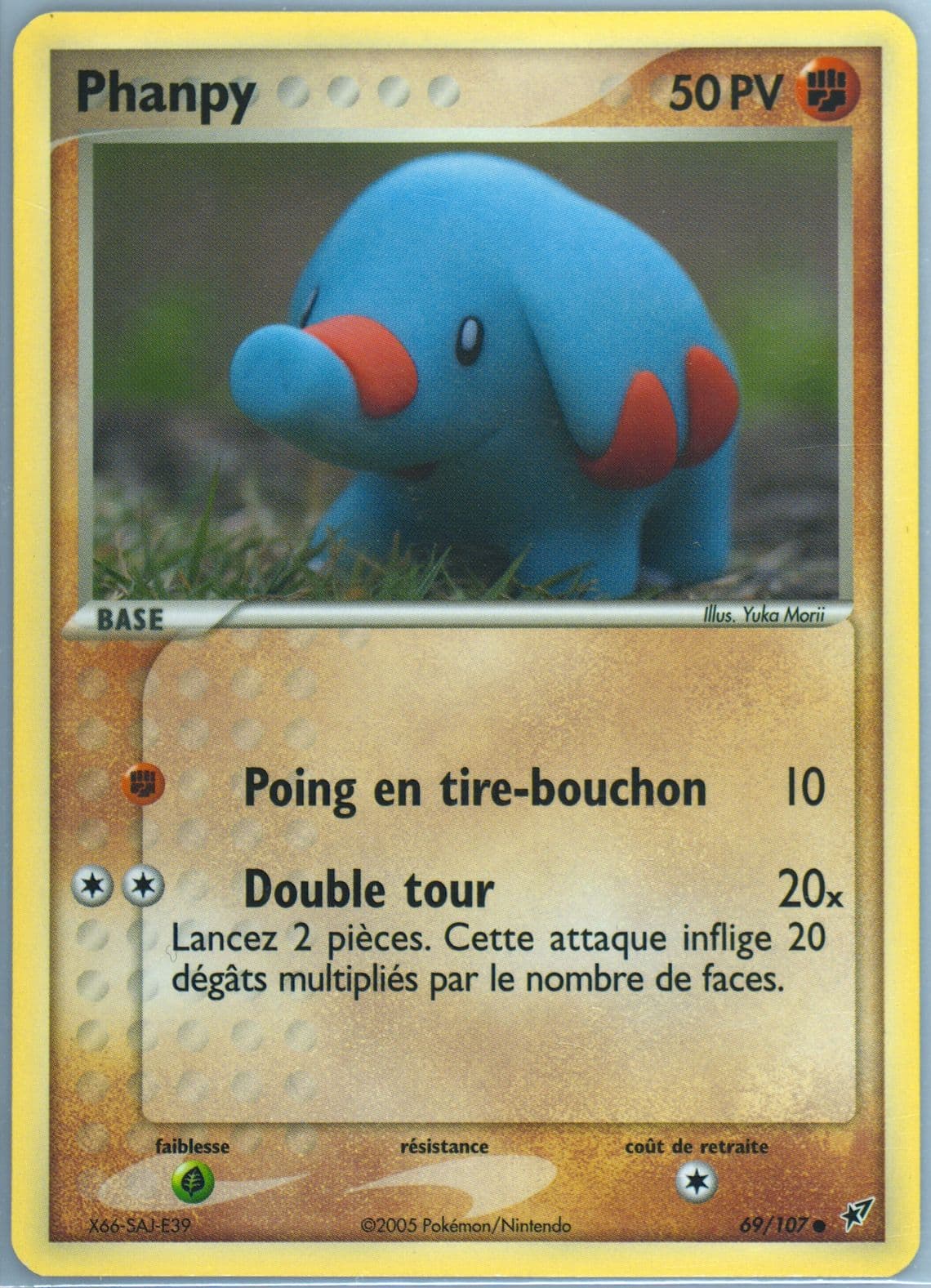 Phanpy French (69) 2005 Pokemon EX Deoxys