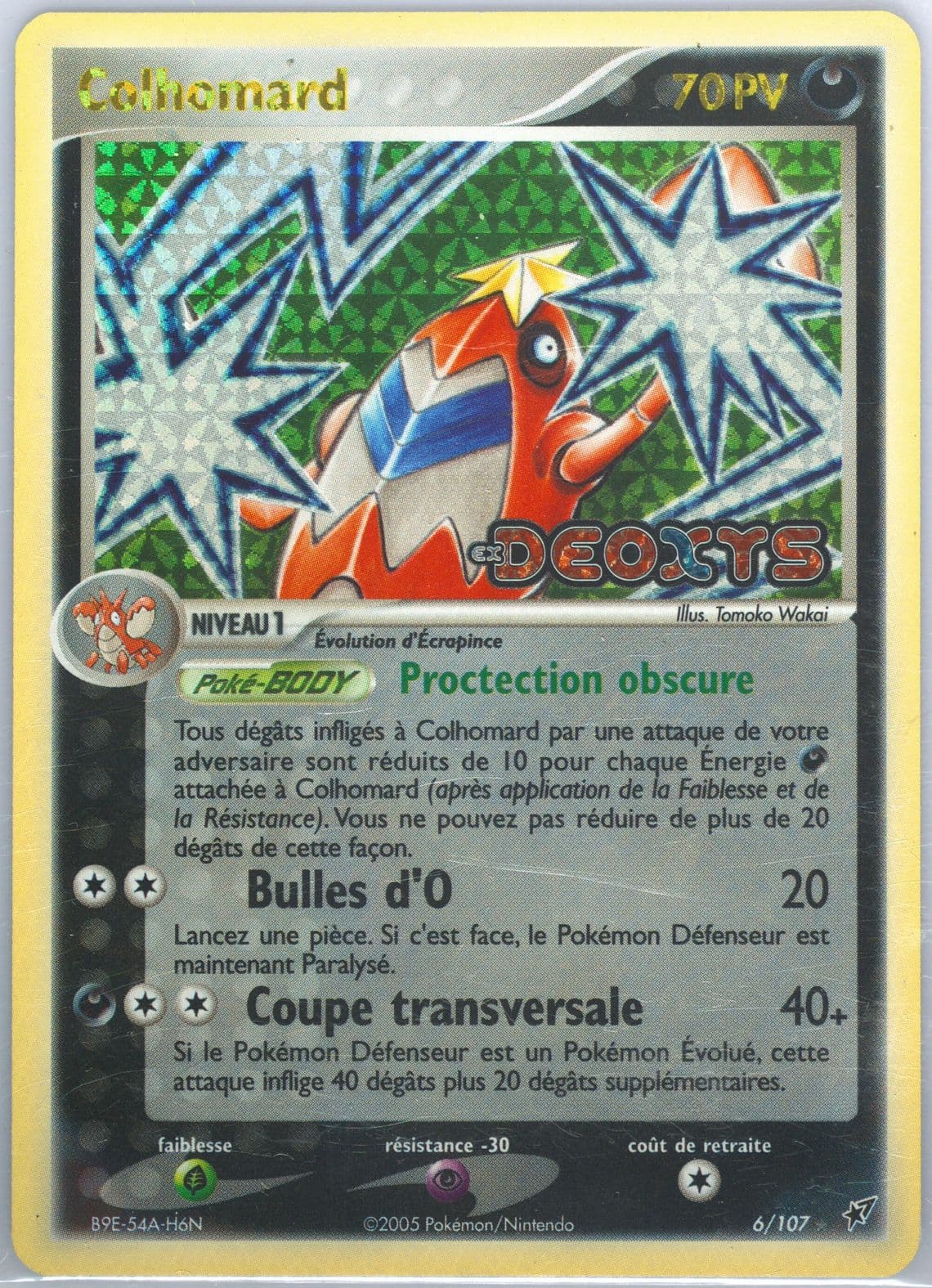 Colhomard-Reverse Foil French (6) 2005 Pokemon EX Deoxys