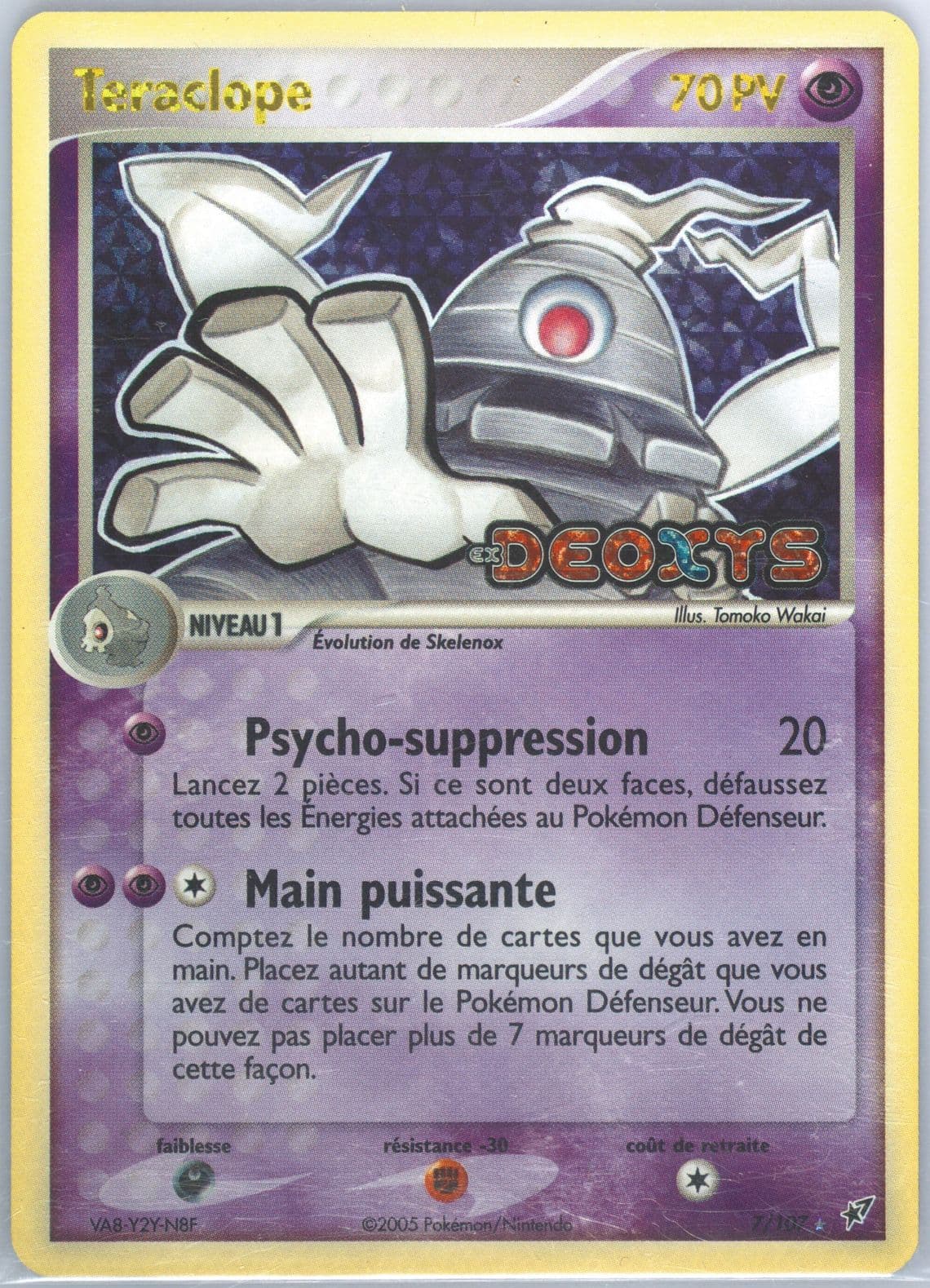 Teraclope-Reverse Foil French (7) 2005 Pokemon EX Deoxys