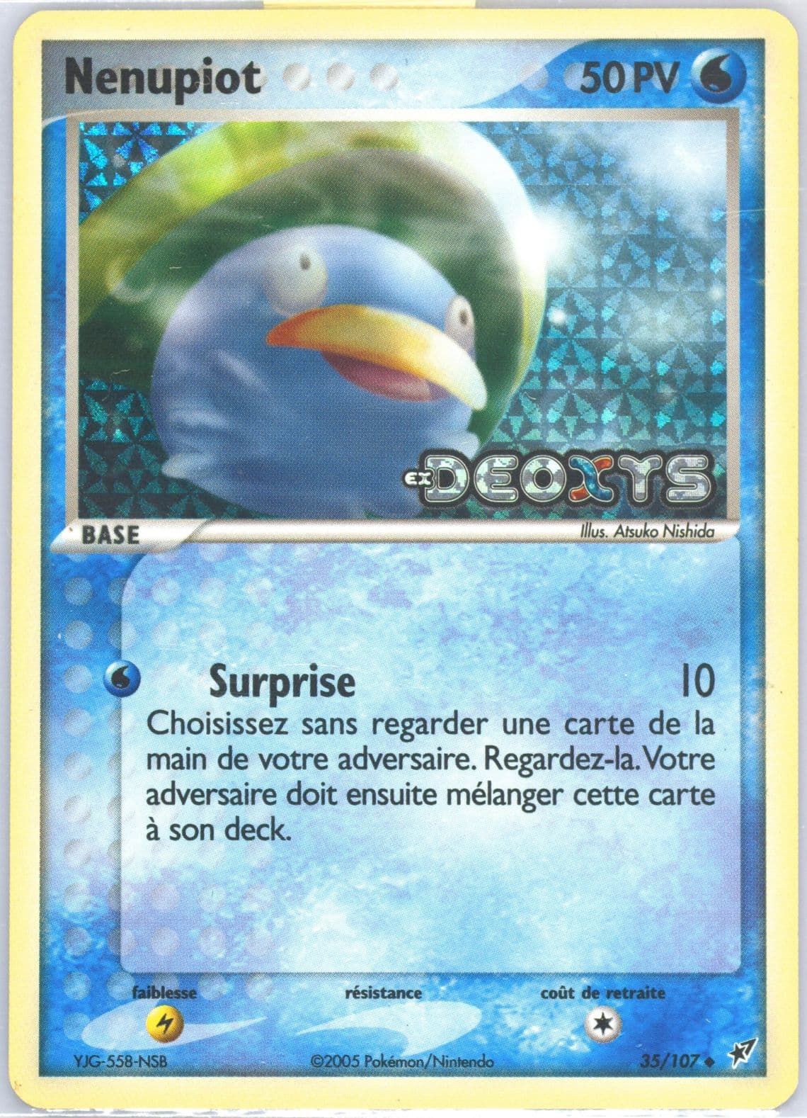 Nenupiot-Reverse Foil French (35) 2005 Pokemon EX Deoxys