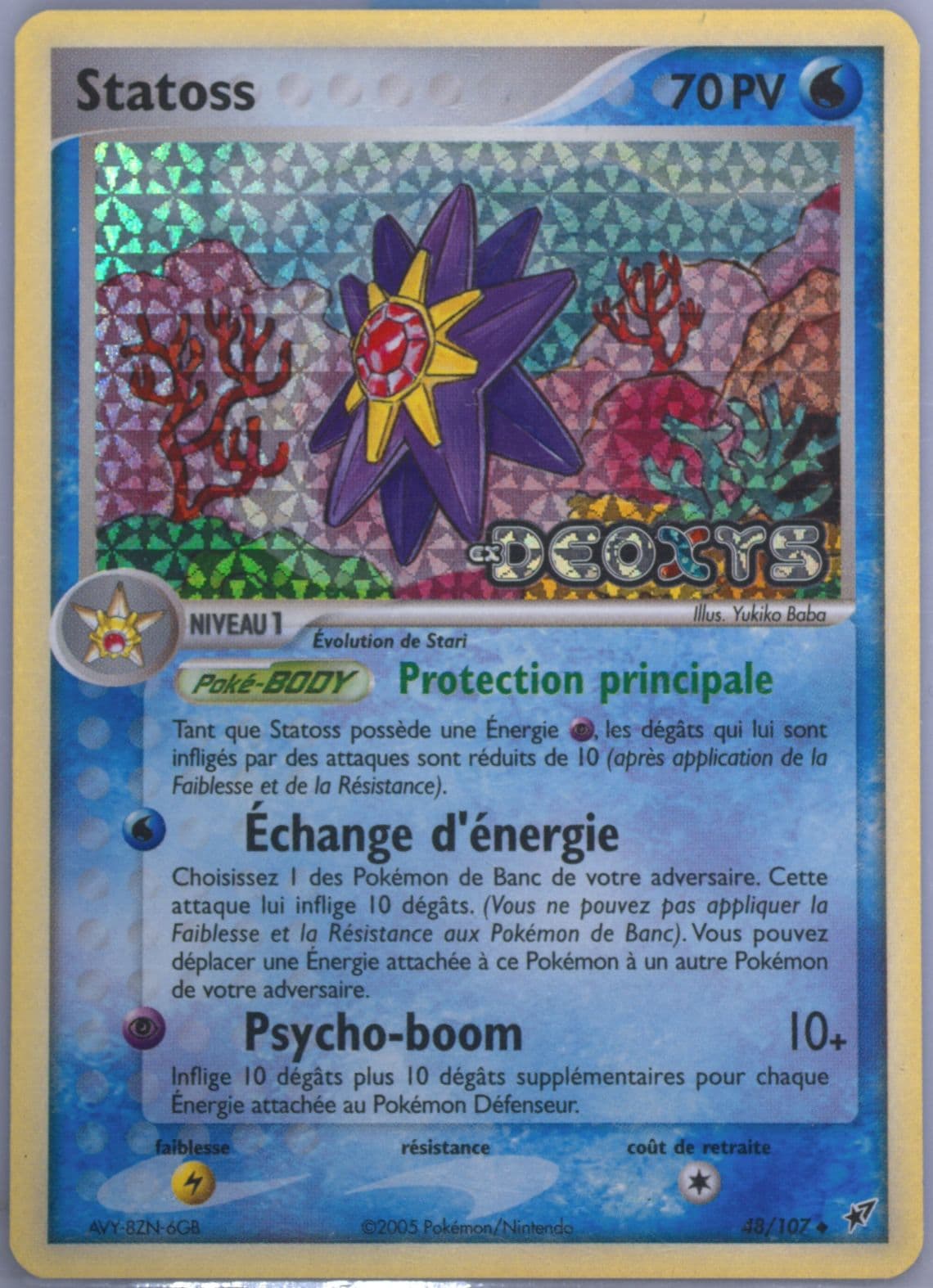 Statoss-Reverse Foil French (48) 2005 Pokemon EX Deoxys