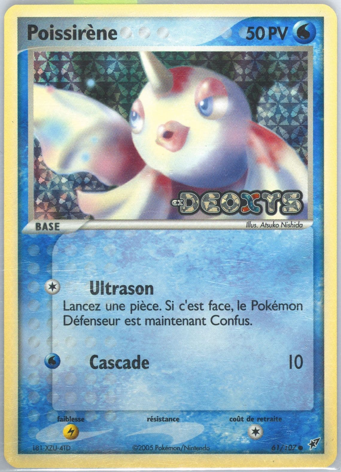 Poissirene-Reverse Foil French (61) 2005 Pokemon EX Deoxys
