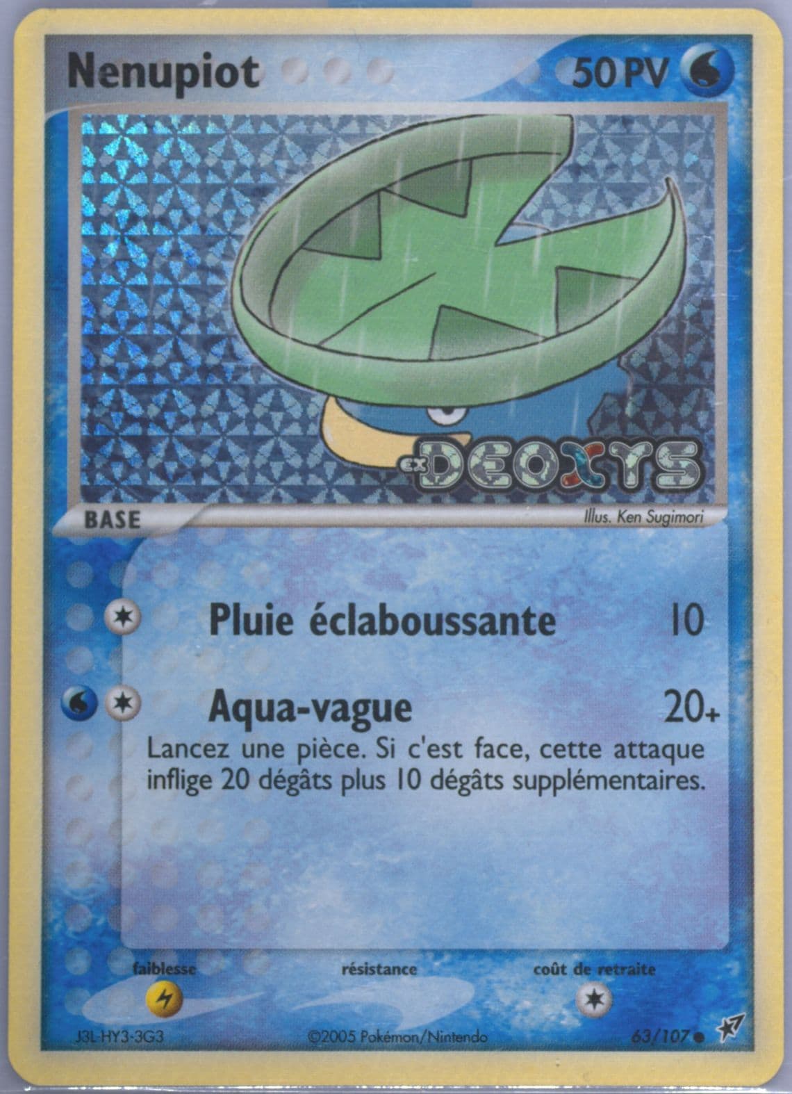 Nenupiot-Reverse Foil French (63) 2005 Pokemon EX Deoxys