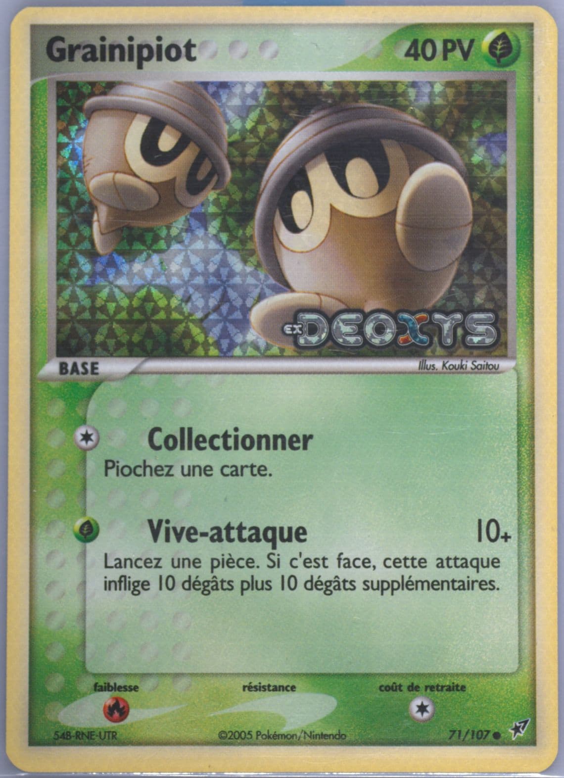 Grainipiot-Reverse Foil French (71) 2005 Pokemon EX Deoxys