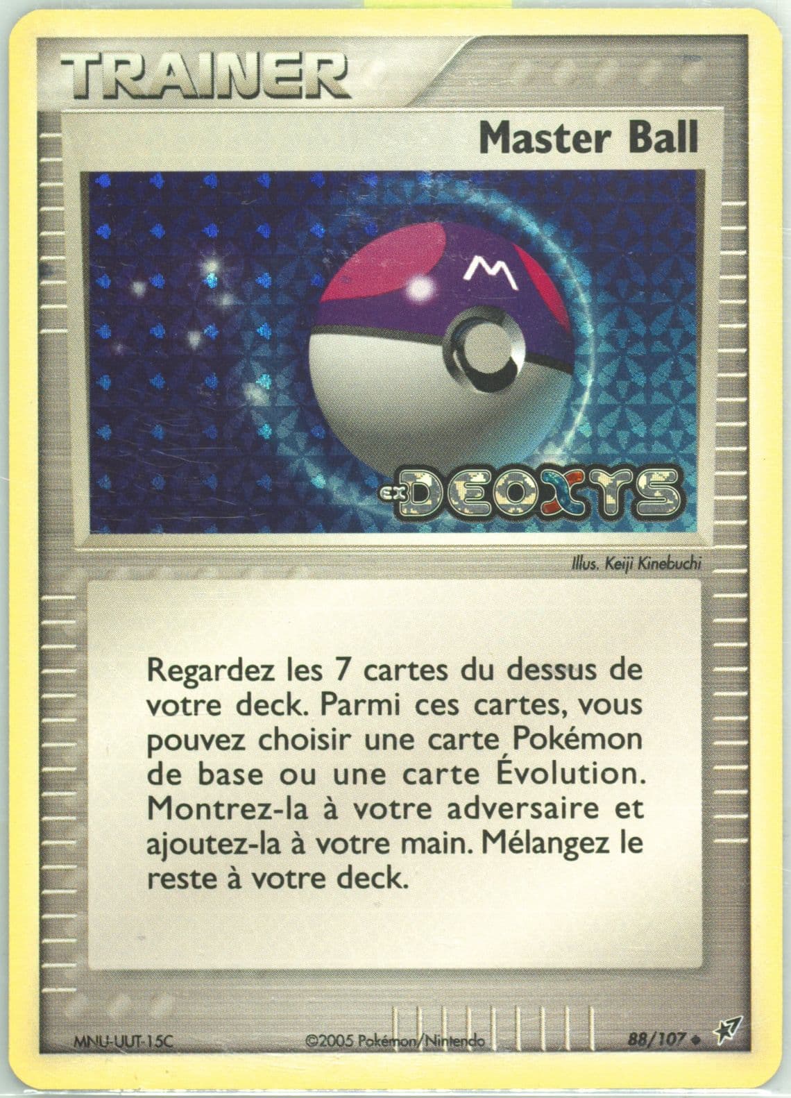 Master Ball-Reverse Foil French (88) 2005 Pokemon EX Deoxys