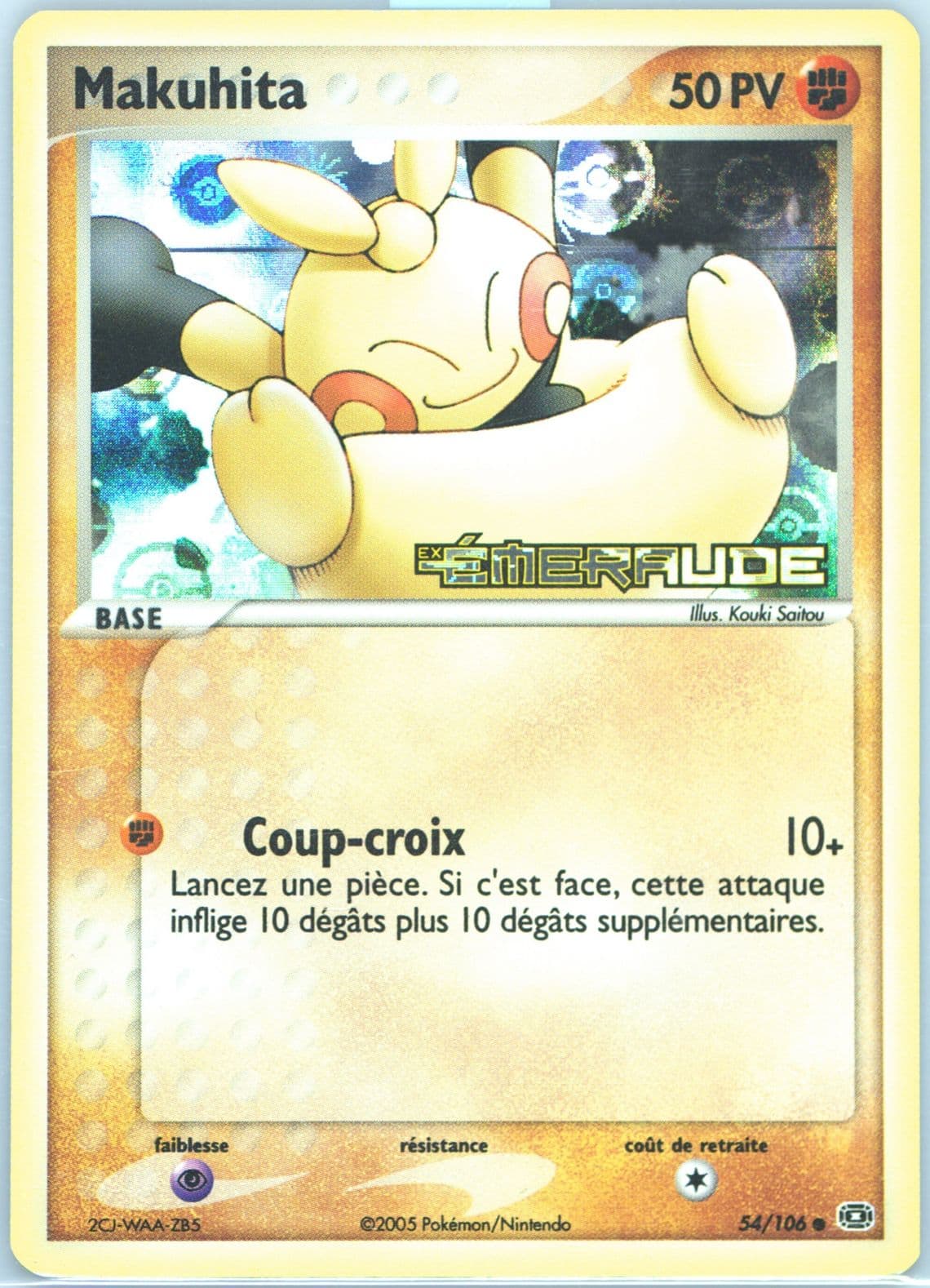 Makuhita French (54) 2005 Pokemon EX Emerald