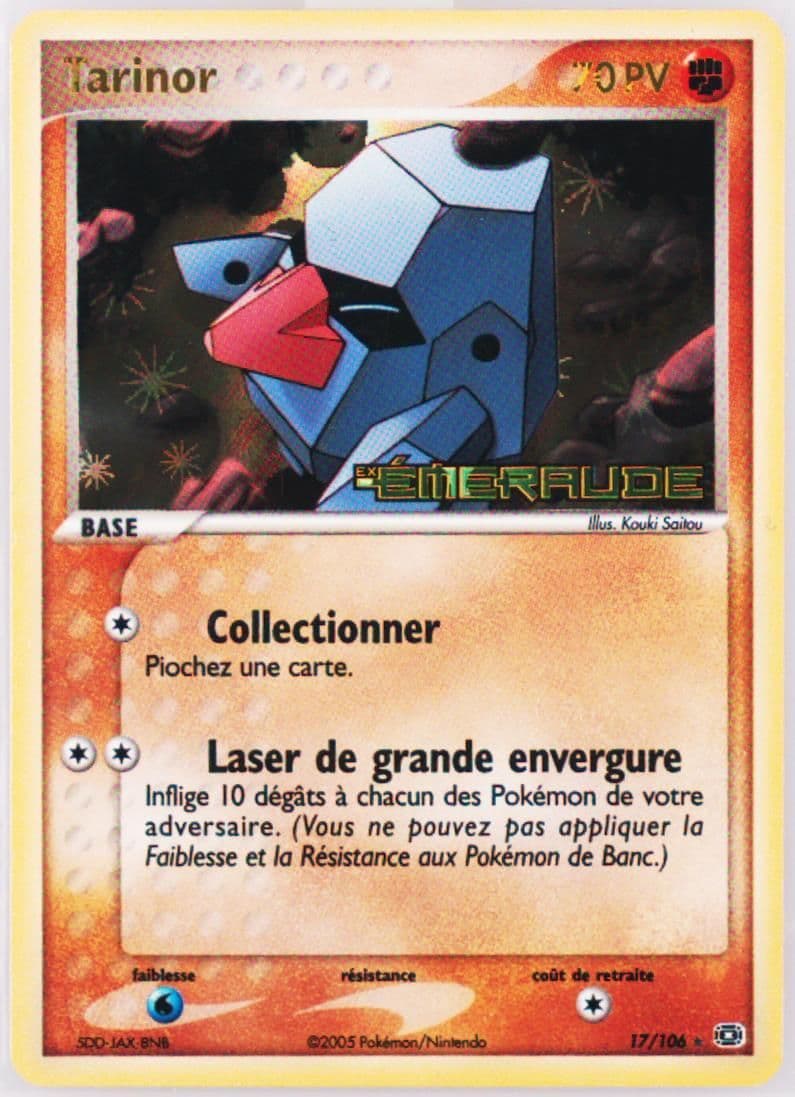 Tarinor-Reverse Foil French (17) 2005 Pokemon EX Emerald
