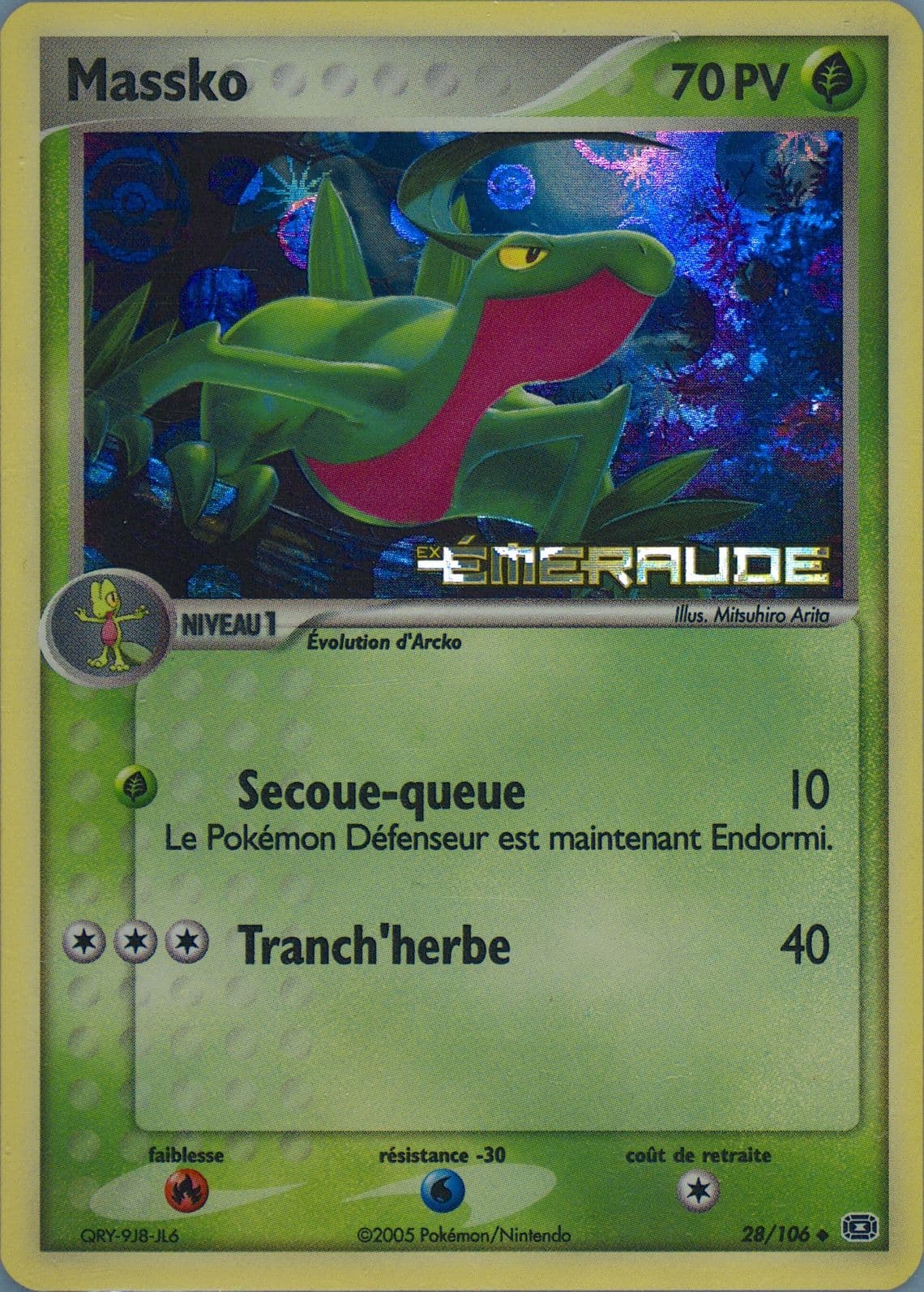 Massko-Reverse Foil French (28) 2005 Pokemon EX Emerald