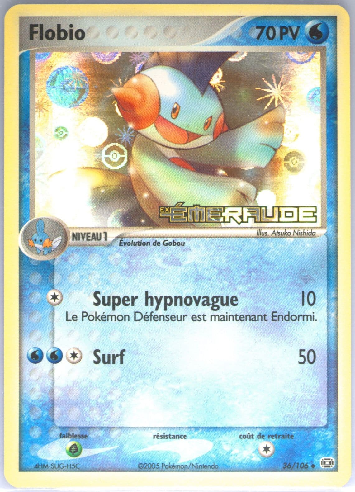 Flobio-Reverse Foil French (36) 2005 Pokemon EX Emerald