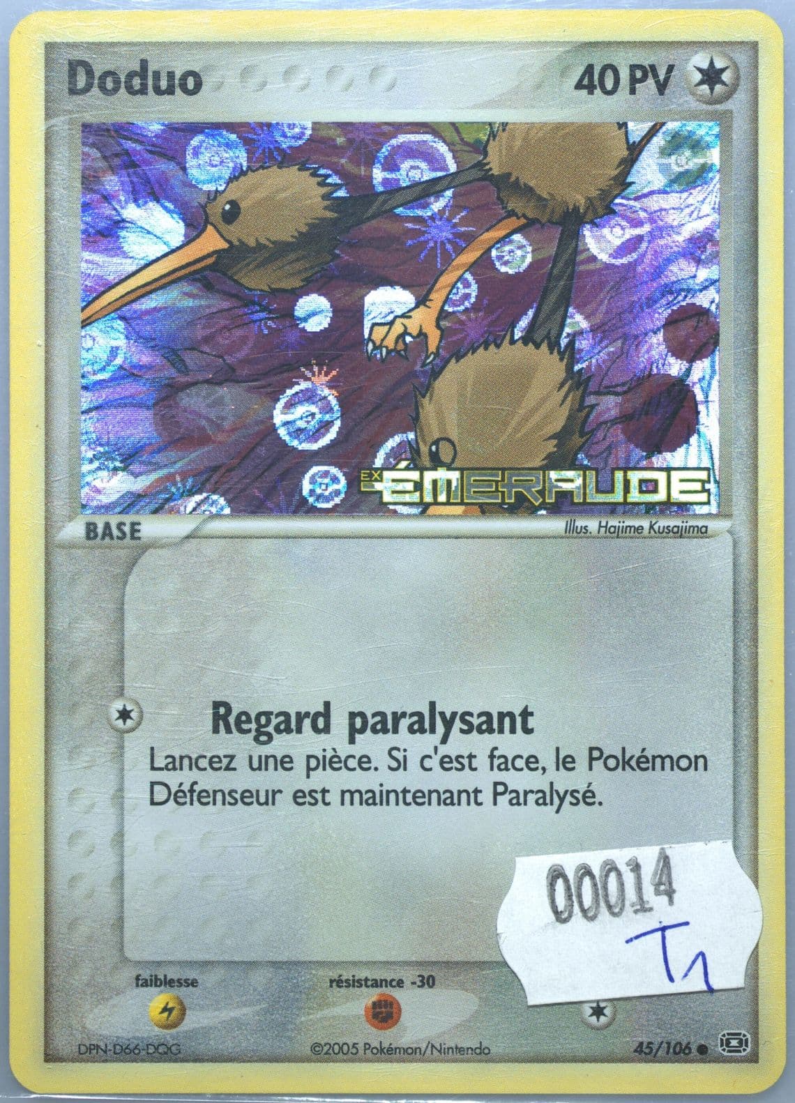 Doduo-Reverse Foil French (45) 2005 Pokemon EX Emerald