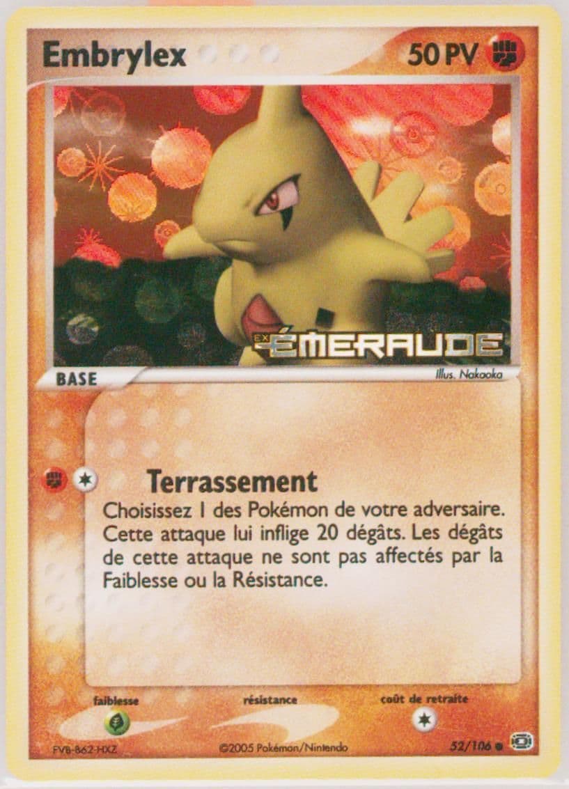 Embrylex-Reverse Foil French (52) 2005 Pokemon EX Emerald