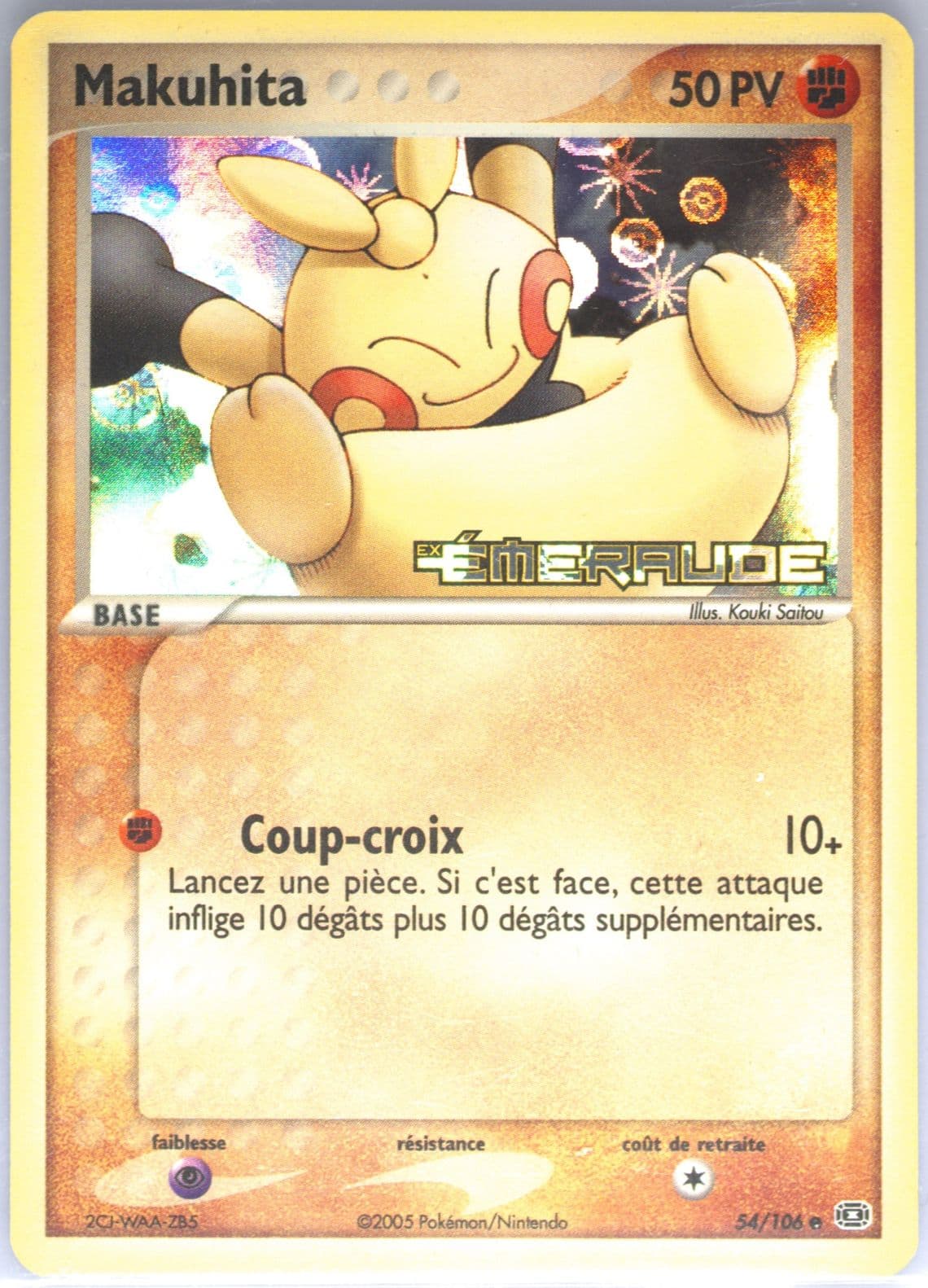 Makuhita-Reverse Foil French (54) 2005 Pokemon EX Emerald