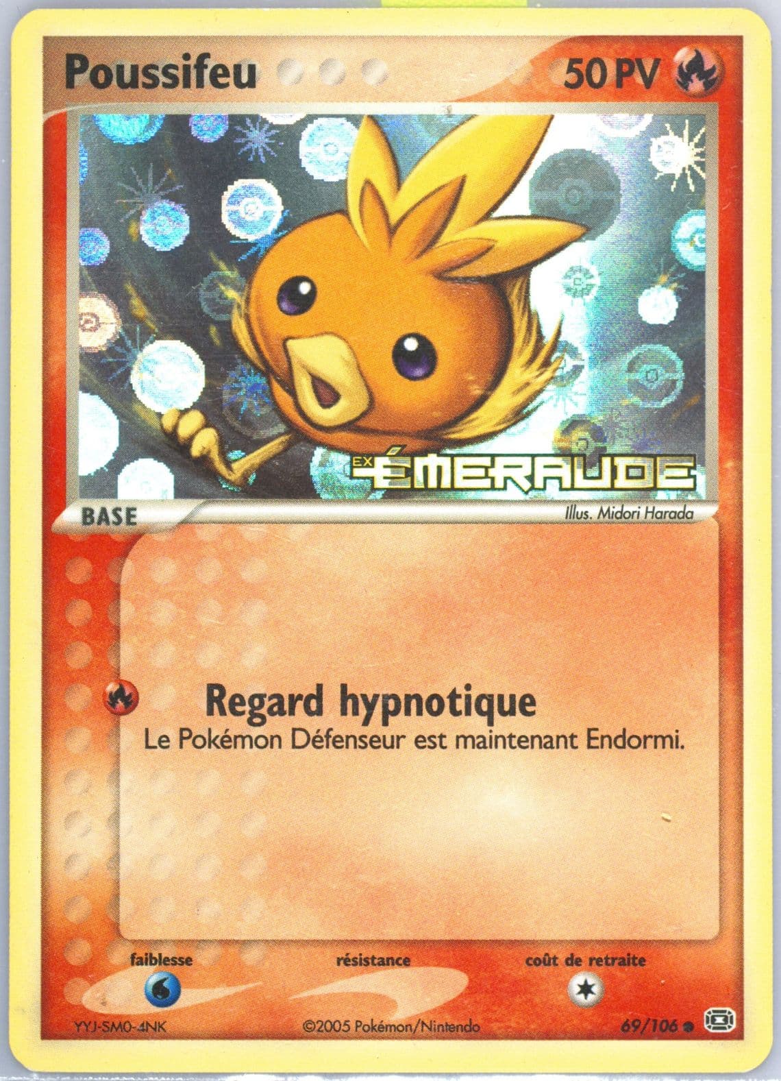 Poussifeu-Reverse Foil French (69) 2005 Pokemon EX Emerald