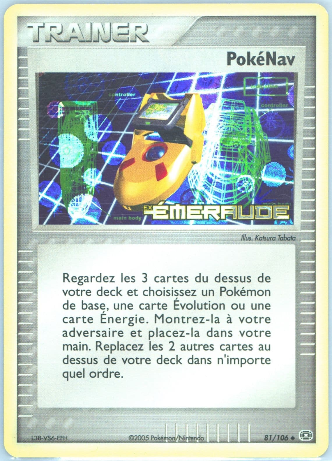 Pokenav-Reverse Foil French (81) 2005 Pokemon EX Emerald