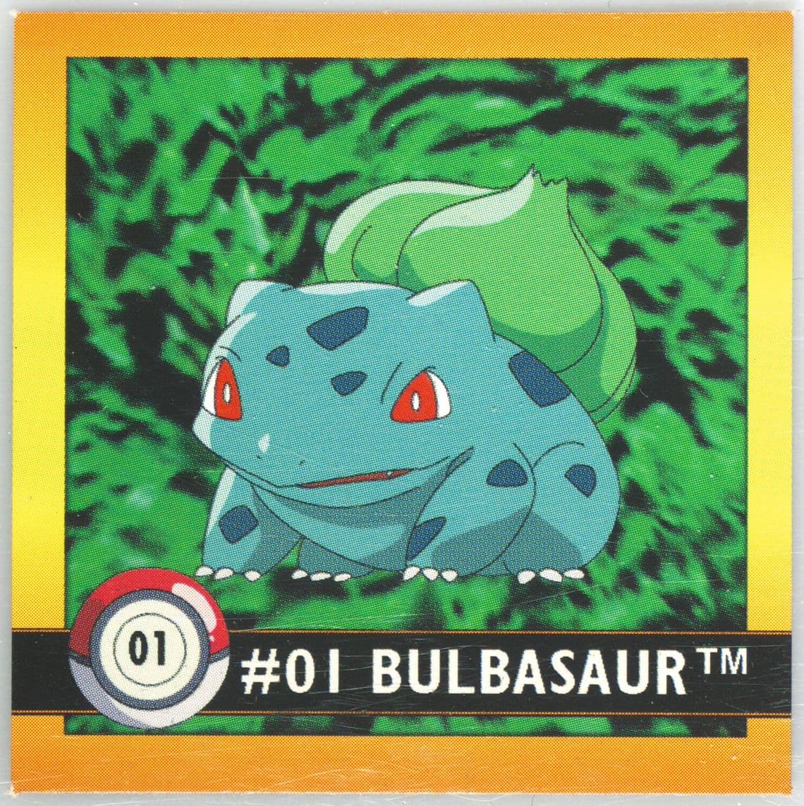 Bulbasaur (1) 1999 Pokemon Stickers Series 1