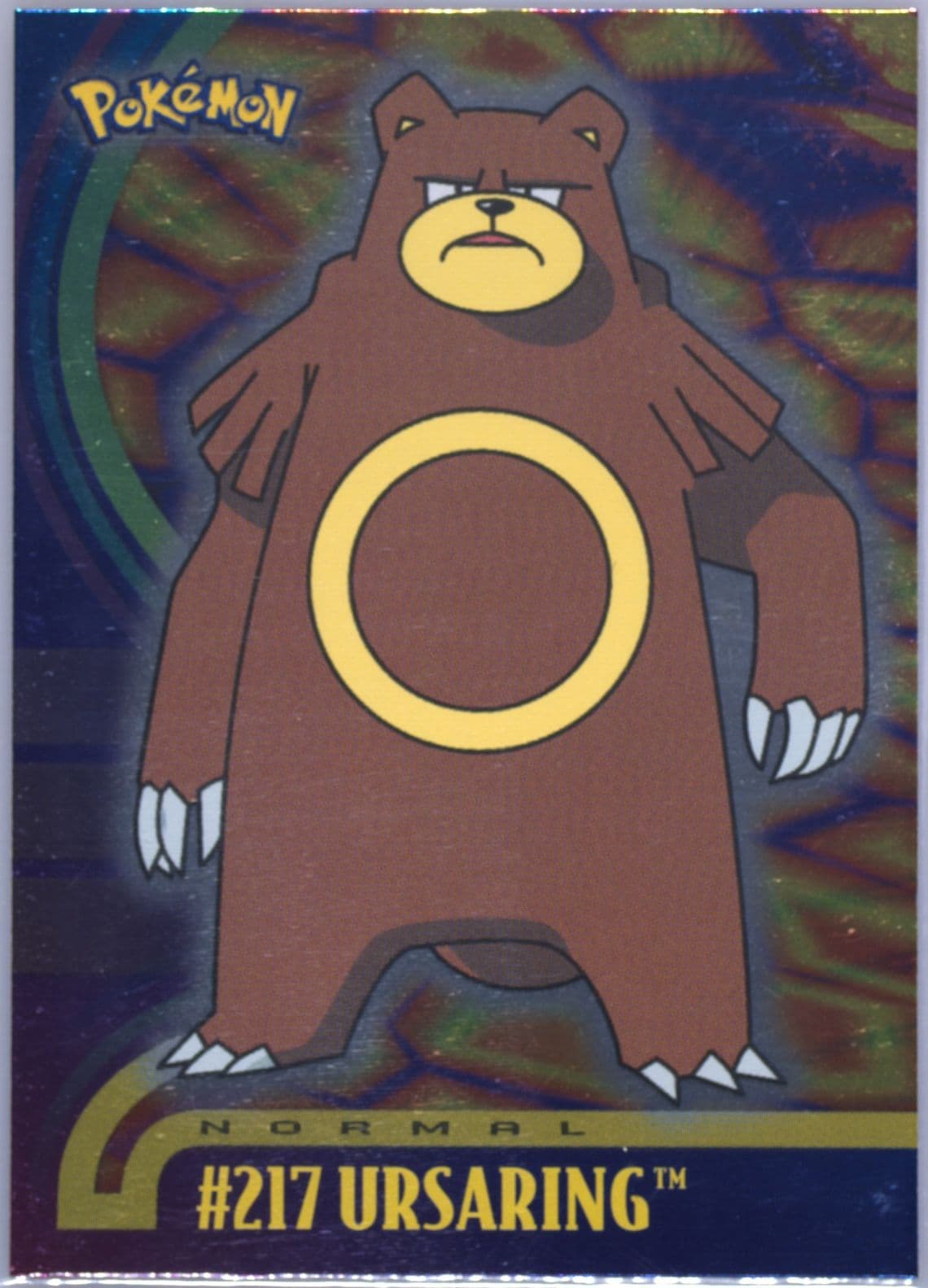 Ursaring Foil (217) 2001 Topps Pokemon Johto Series 1