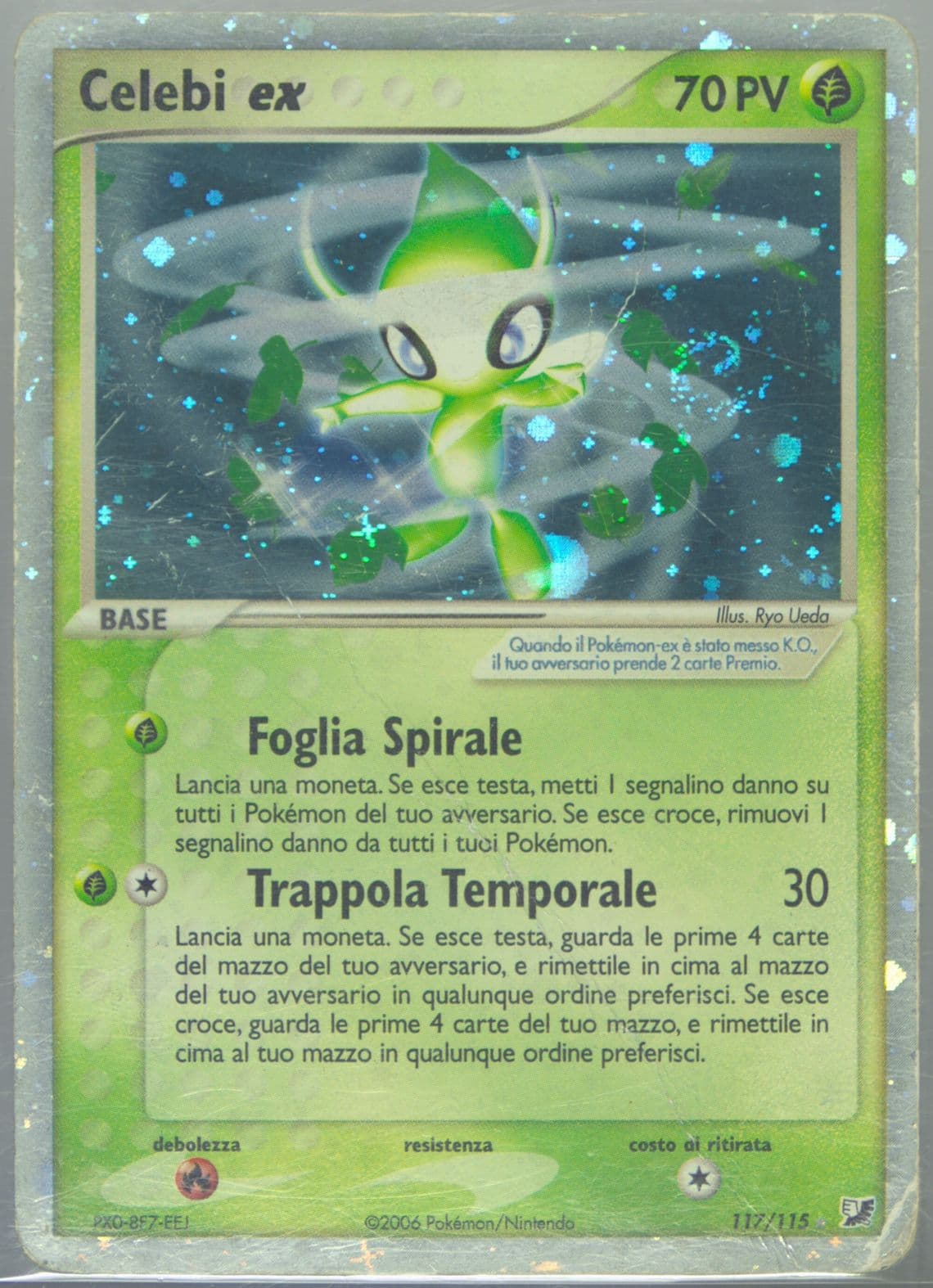 Celebi EX-Holo Italian (117) 2005 Pokemon EX Unseen Forces