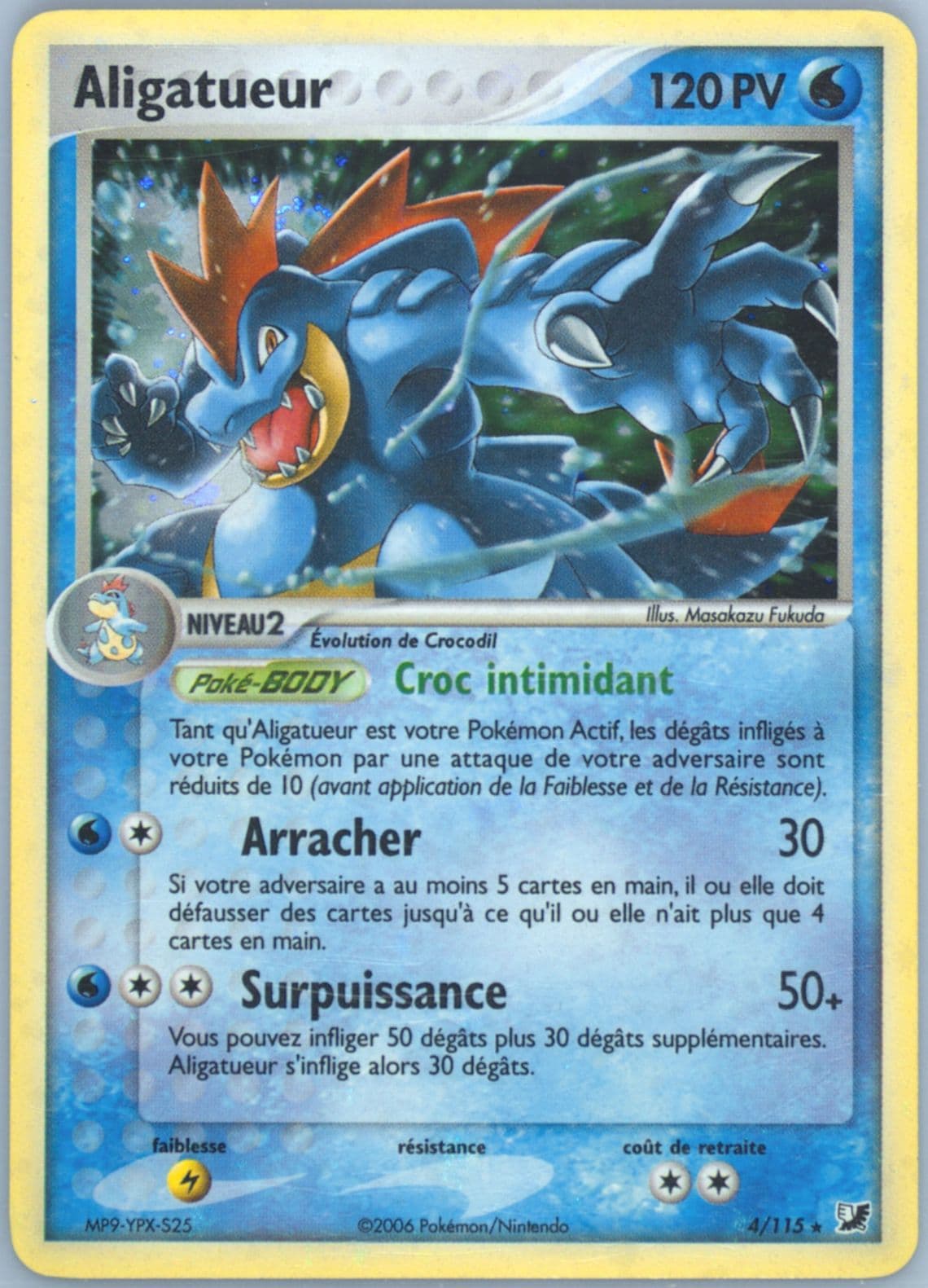 Aligatueur-Holo (4) 2006 Pokemon French EX Unseen Forces