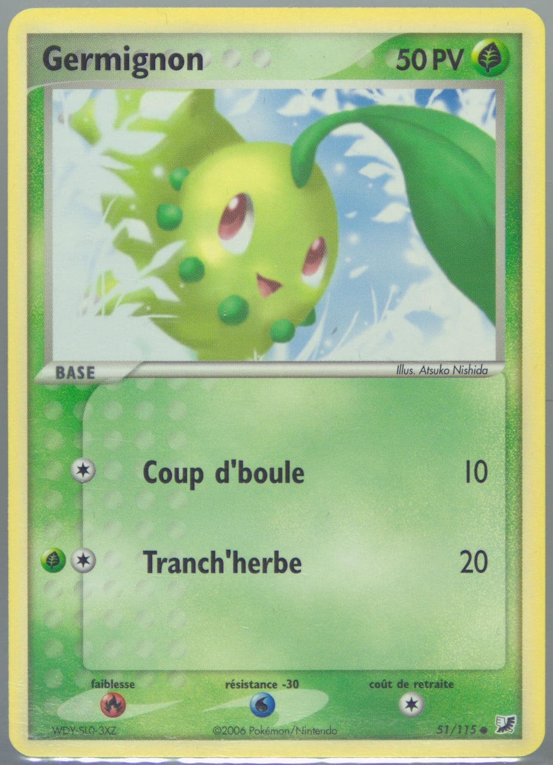 Germignon (51) 2006 Pokemon French EX Unseen Forces