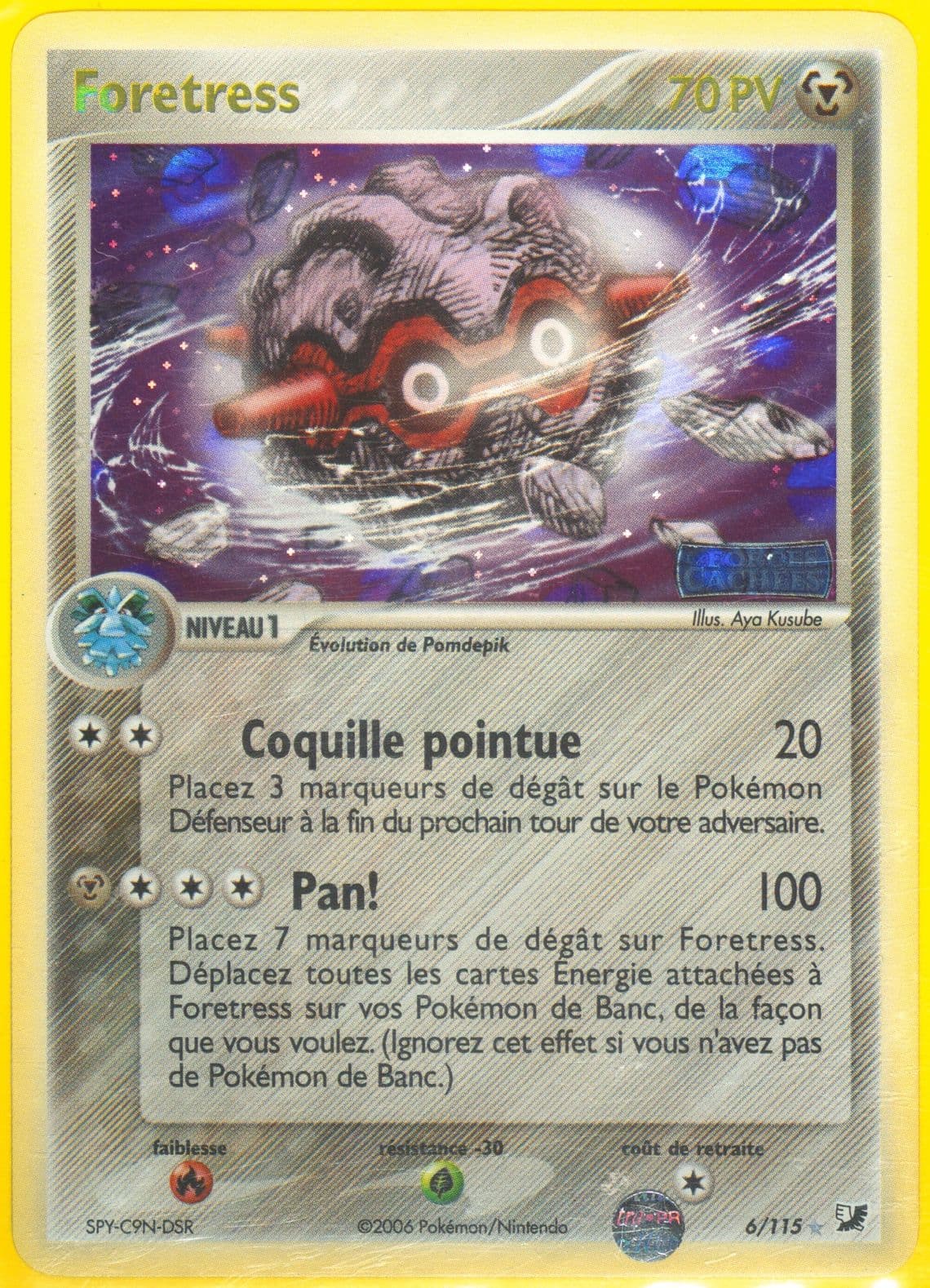 Foretress-Reverse Foil (6) 2006 Pokemon French EX Unseen Forces