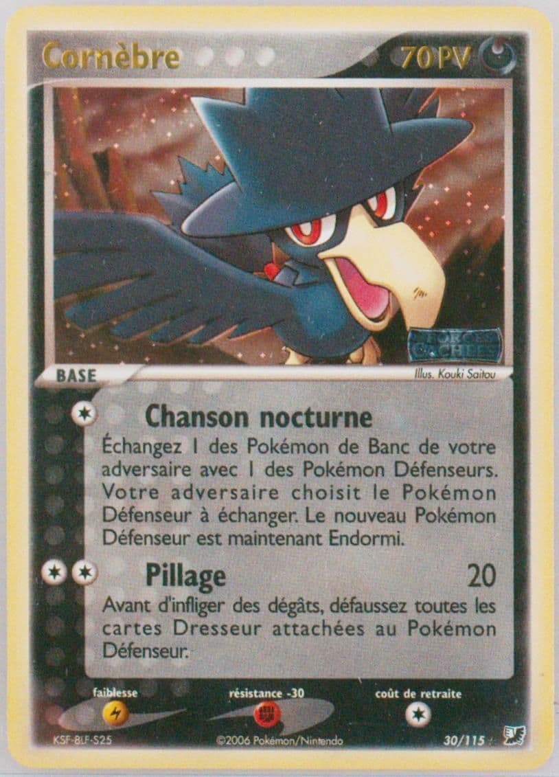 Cornebre-Reverse Foil (30) 2006 Pokemon French EX Unseen Forces