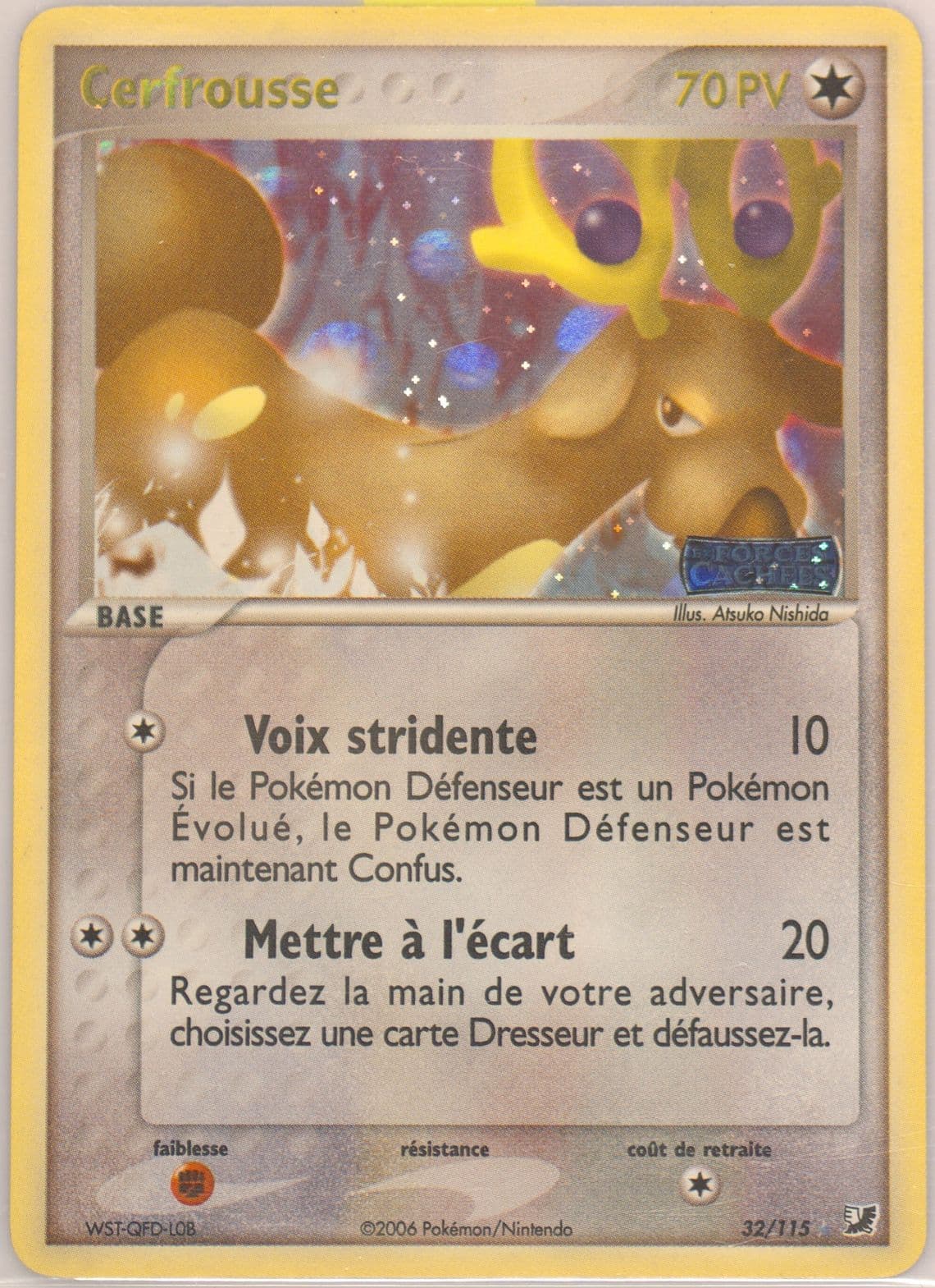 Cerfrousse-Reverse Foil (32) 2006 Pokemon French EX Unseen Forces