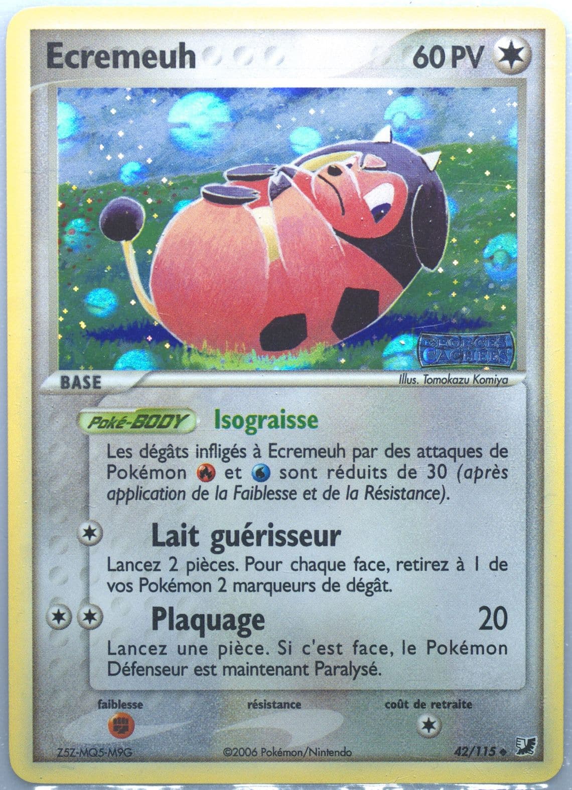 Ecremeuh-Reverse Foil (42) 2006 Pokemon French EX Unseen Forces