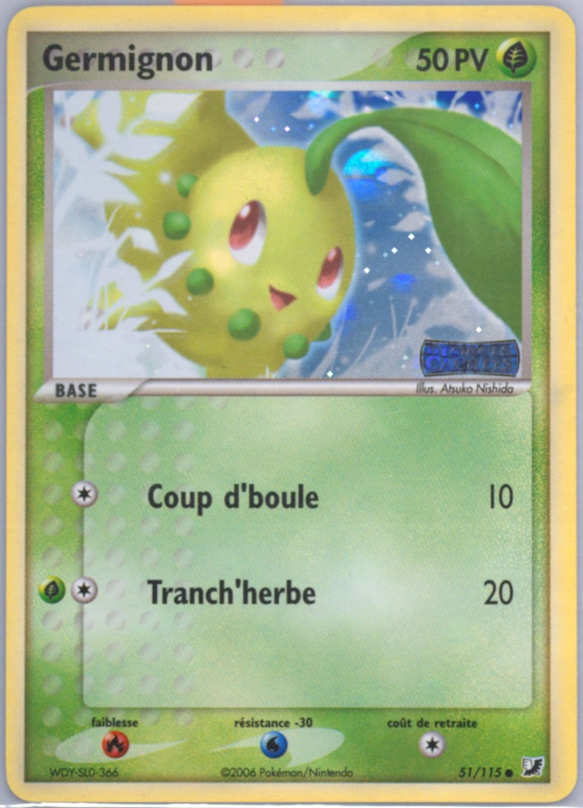 Germignon-Reverse Foil (51) 2006 Pokemon French EX Unseen Forces