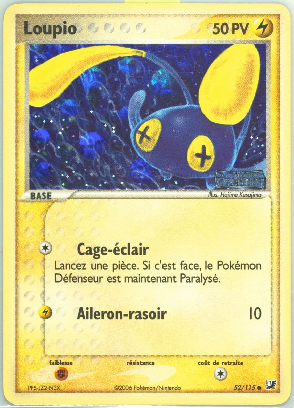 Loupio-Reverse Foil (52) 2006 Pokemon French EX Unseen Forces