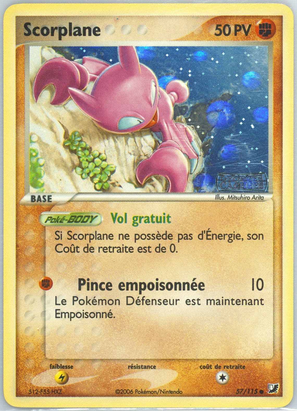 Scorplane-Reverse Foil (57) 2006 Pokemon French EX Unseen Forces