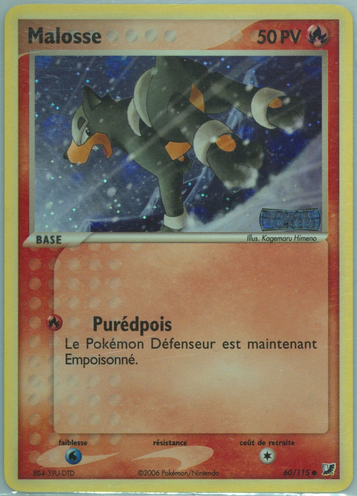 Malosse-Reverse Foil (60) 2006 Pokemon French EX Unseen Forces