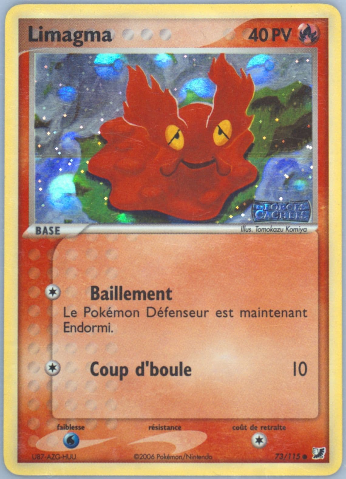 Limagma-Reverse Foil (73) 2006 Pokemon French EX Unseen Forces
