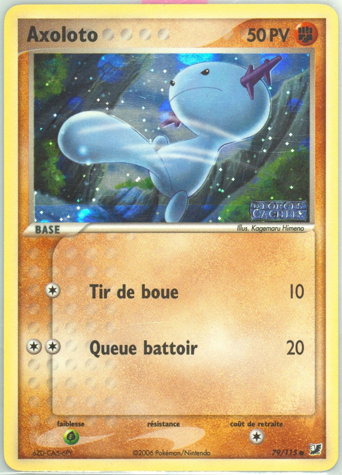 Axoloto-Reverse Foil (79) 2006 Pokemon French EX Unseen Forces