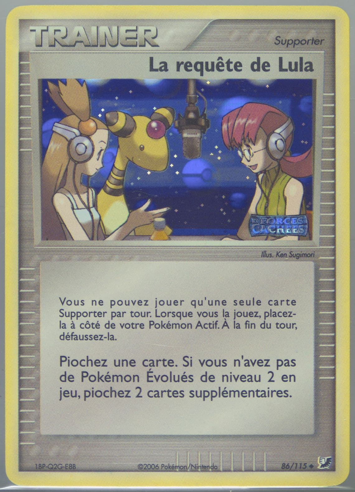 La Requete de Lula-Reverse Foil (86) 2006 Pokemon French EX Unseen Forces