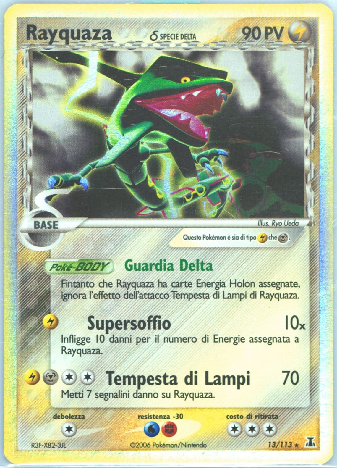 Rayquaza-Holo Italian (13) 2005 Pokemon EX Delta Species
