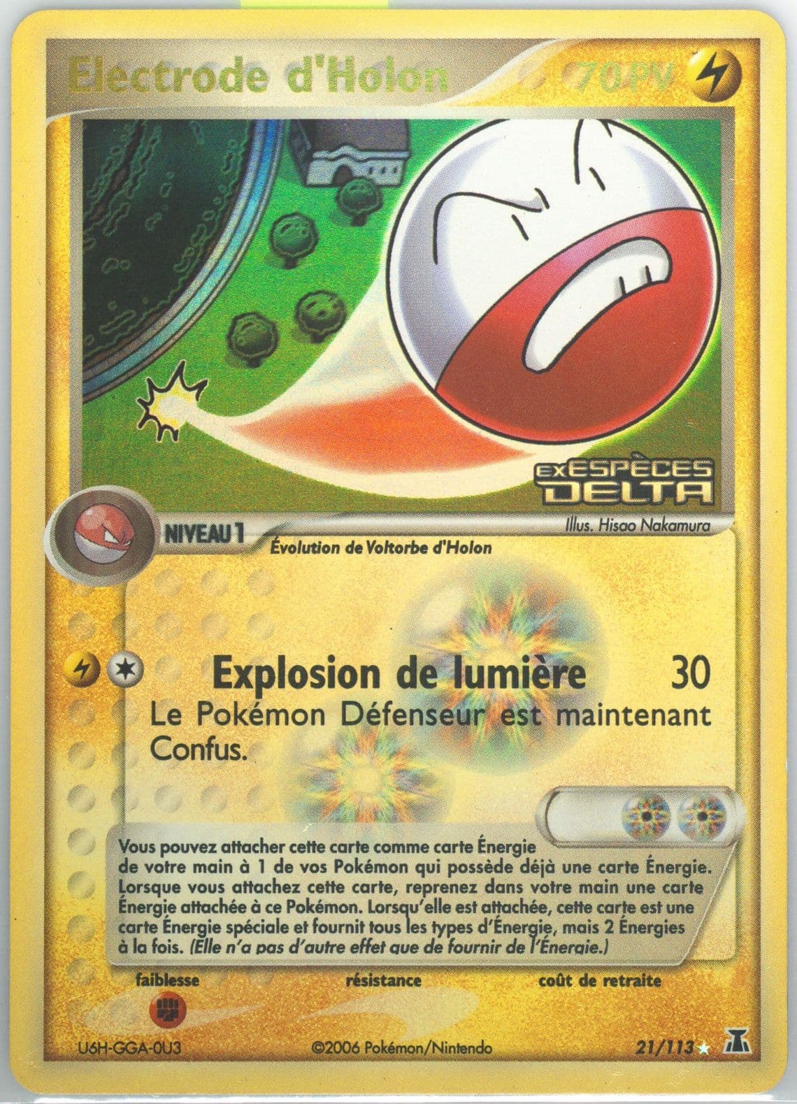 Electrode D'Holon-Reverse Foil (21) 2006 Pokemon French EX Delta Species