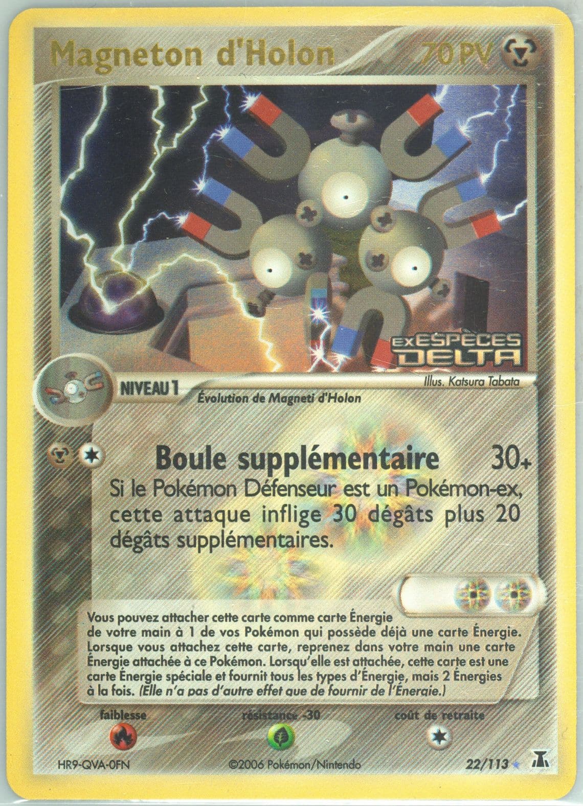 Magneton D'Holon-Reverse Foil (22) 2006 Pokemon French EX Delta Species