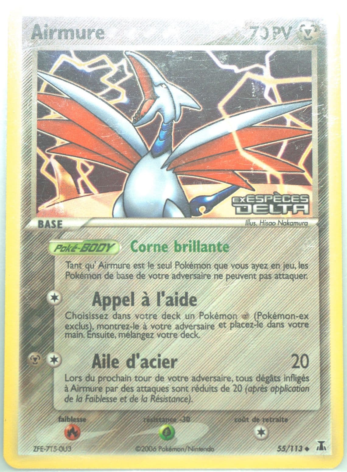 Airmure-Reverse Foil (55) 2006 Pokemon French EX Delta Species